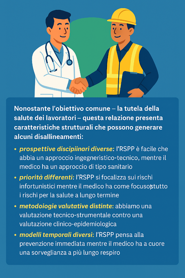 Collaborazione tra l'RSPP e il medico competente