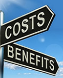 Rappresentazione concettuale dell'analisi costi-benefici