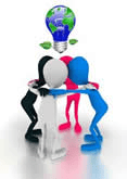 Un gruppo di omini che fanno un team