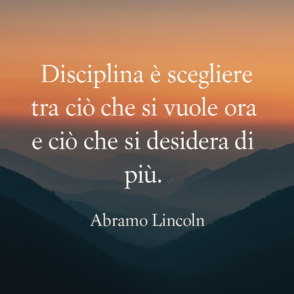La disciplina secondo Lincoln