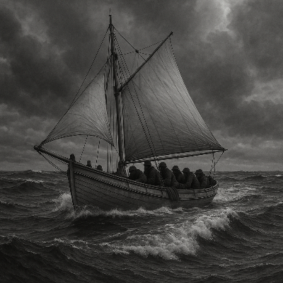 L'equipaggio dell'Endurance sulla James Caird