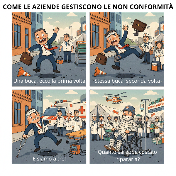 Non sistemare la non conformità né la prima, né la seconda e nemmeno la terza volta quanto ci costa?