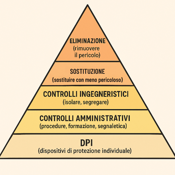 La piramide dei controlli della ISO 45001