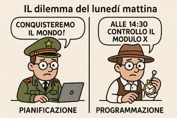 Pianificazione e programmazione sono due concetti diversi