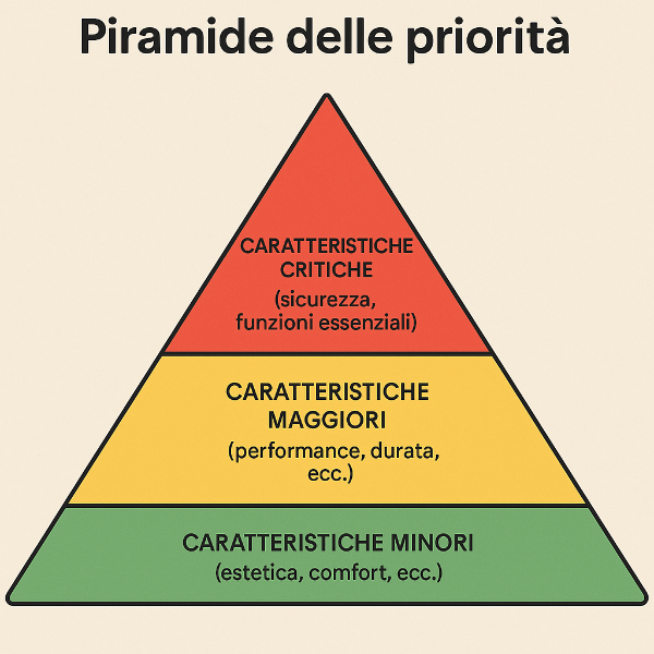 Selezionare le caratteristiche critiche da tenere sotto controllo per la ISO 9001