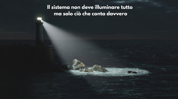Un faro che illumina solamente dov'è necessario