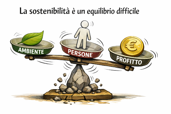 Le tre dimensioni fondamentali della sostenibilità: People, Planet, Profit